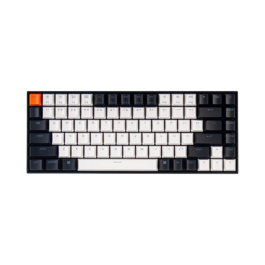 Keychron K2 75% Mechanical Keyboard - Hot-Swappable Gateron Brown Switch, Bluetooth/Wired, White LED Backlit, Model A3H