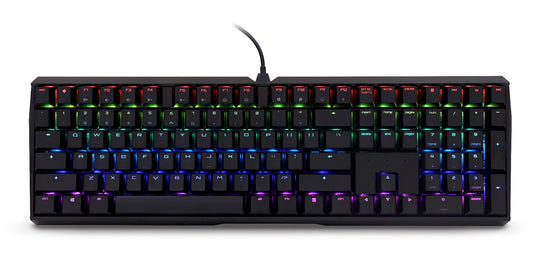 Cherry MX Board 3.0 S Wired Gamer Mechanical Keyboard with Aluminum Housing - MX Brown Switches (Slight Clicky) for Gaming and Office - Customizable RGB Backlighting - Full Size - Black
