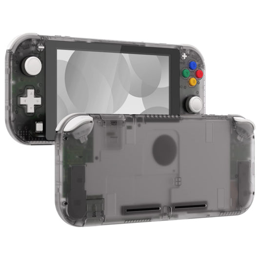 eXtremeRate Clear Black DIY Replacement Shell for Nintendo Switch Lite  NSL Handheld Controller Housing with Screen Protector  Custom Case Cover for Nintendo Switch Lite