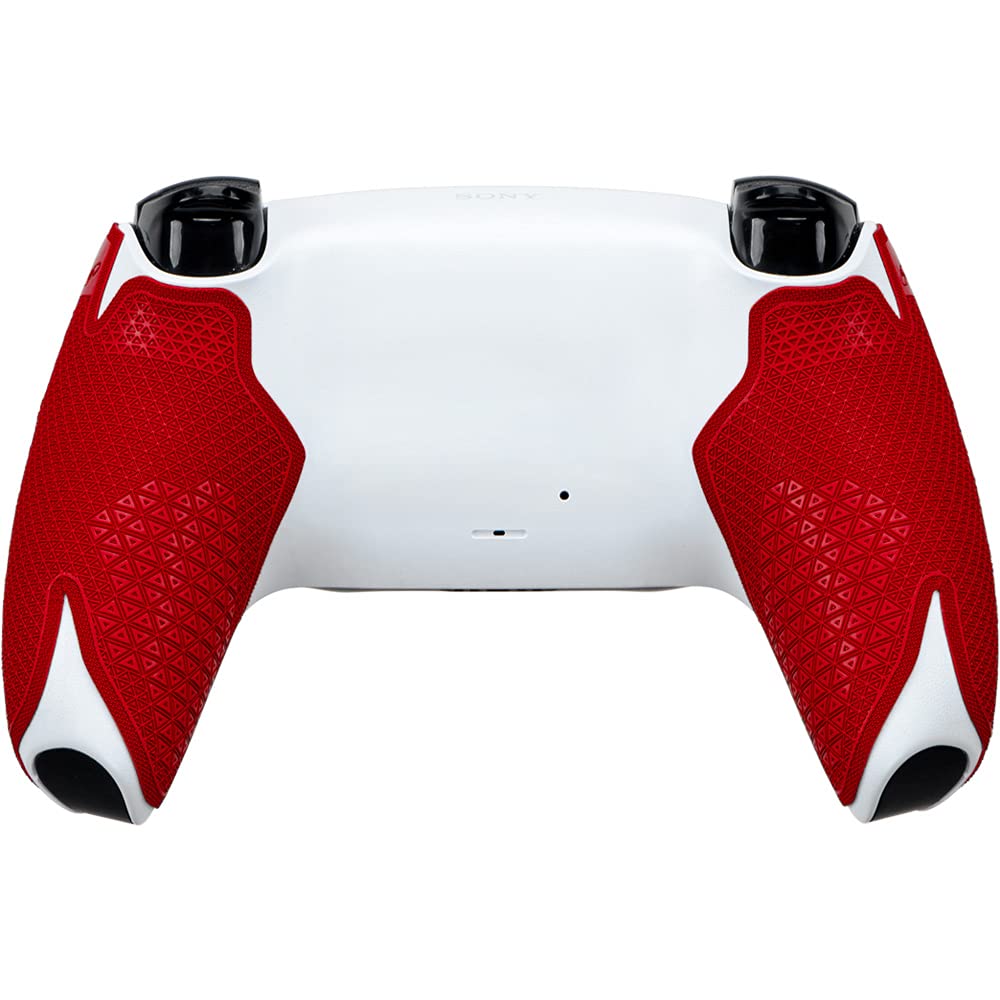 Lizard Skins PS5 Controller Grip - 0.5mm DSP, Durasoft Polymer, Crimson Red, Model 203285, Easy to Install, Pre-Cut Pieces