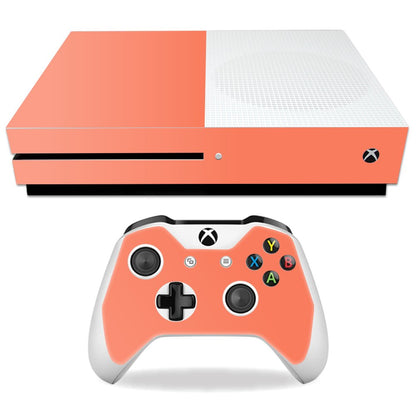 MIGHTY SKINS Xbox One S Skin - Solid Salmon Vinyl Decal Wrap, Durable & Easy to Apply, Model MIXBONES-Solid Salmon