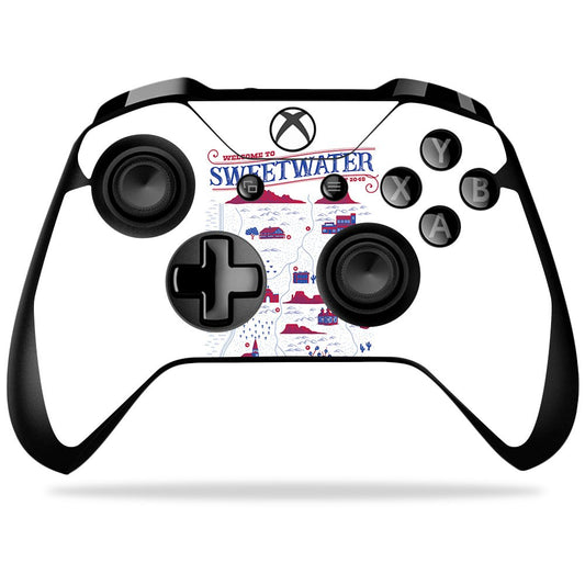 MIGHTY SKINS Xbox One X Controller Skin - Sweetwater Map | Durable Vinyl Decal Wrap | Easy Apply/Remove | Model MIXBONXCO-Sweetwater Map