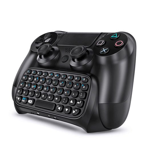 TNP PS4 Chatpad - PS4 Controller Keyboard Attachment  Compact Design - The Ultimate QWERTY Gamepad Keyboard for Playstation4  Compatible with PS4  PS4 Slim  and PS4 Pro