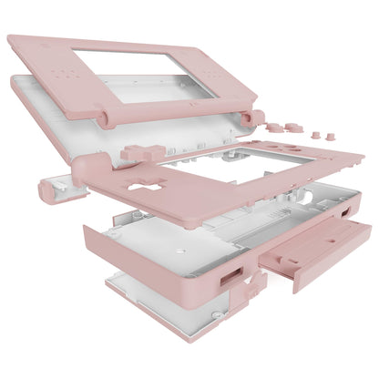 eXtremeRate Nintendo DS Lite Replacement Full Housing Shell Case - Cherry Blossoms Pink, Model DSLP3006-1, Includes Buttons & Screen Lens