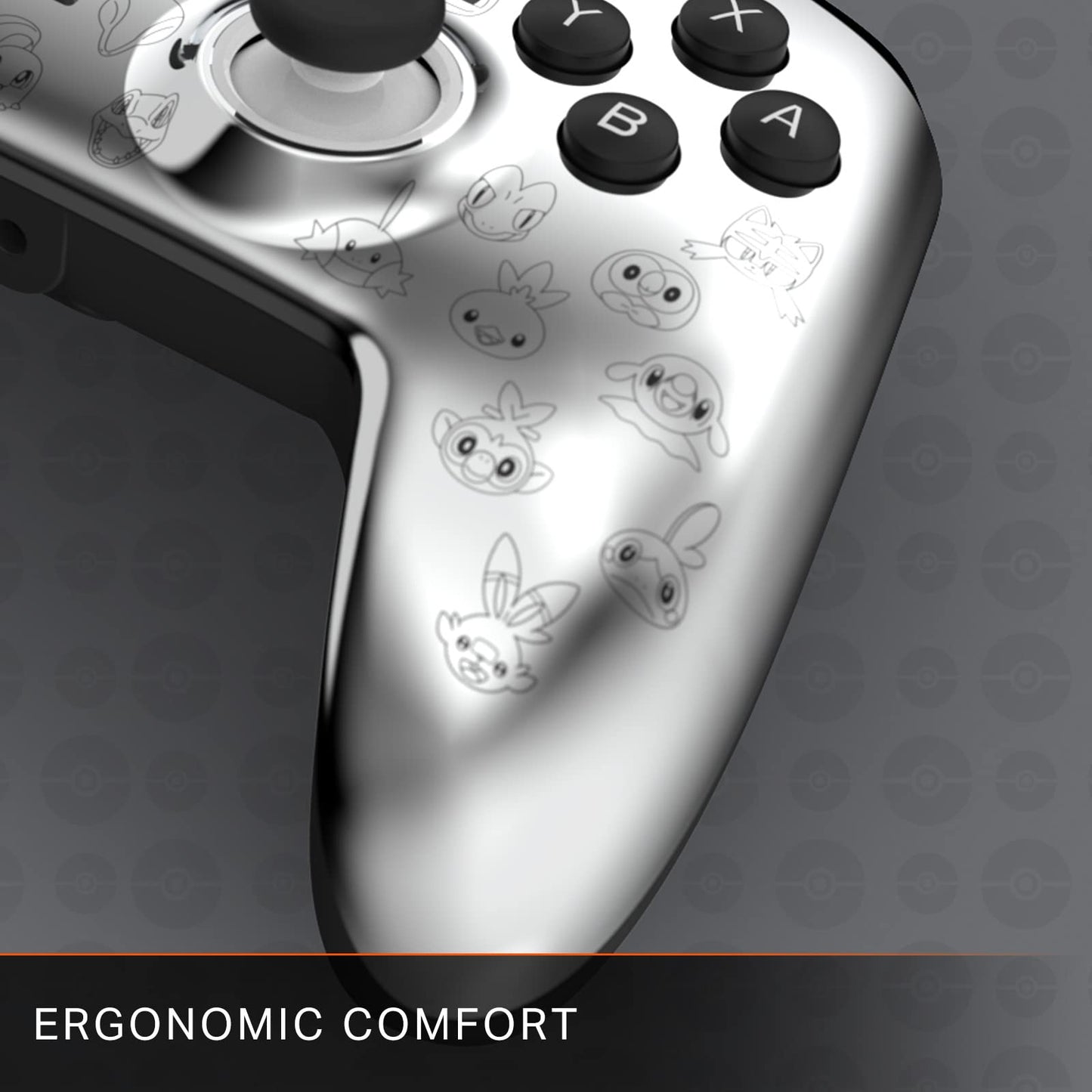 PowerA Enhanced Wired Controller for Nintendo Switch - Pikachu Black & Silver, Model 1522785-01