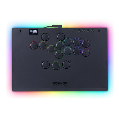 ONEED Haute42 Leverless Arcade Stick - M Ultra2 Black, RGB Lighting, Lock Button, Hot Swap for PC/PS3/PS4/Switch