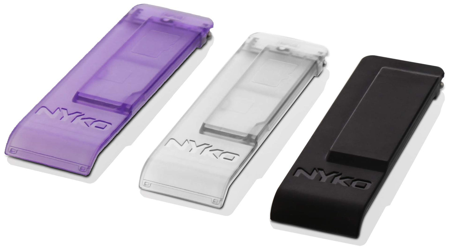 Nyko Kick Stand Multi-Pak - 3 Various Color Replacement Kickstands with Built-In SD Card Storage for Nintendo Switch