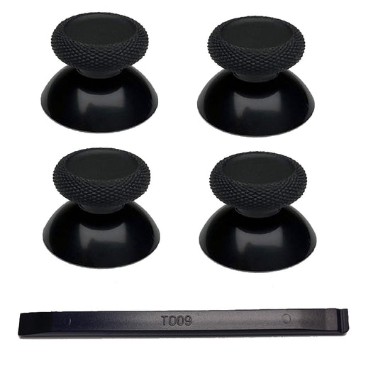 4PCS Custom Analog Thumb Sticks for Meta Quest 3 Controller  Black Replacement Thumbsticks for Oculus Quest 2 Left Right Controllers  VR Accessories Repair Kit Joysticks Cover Button for Metaquest Pro