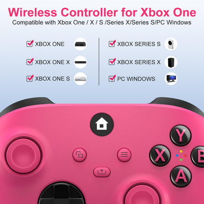 MOLICUI Xbox Wireless Gaming Controller for Xbox One & Series X|S - Pink
