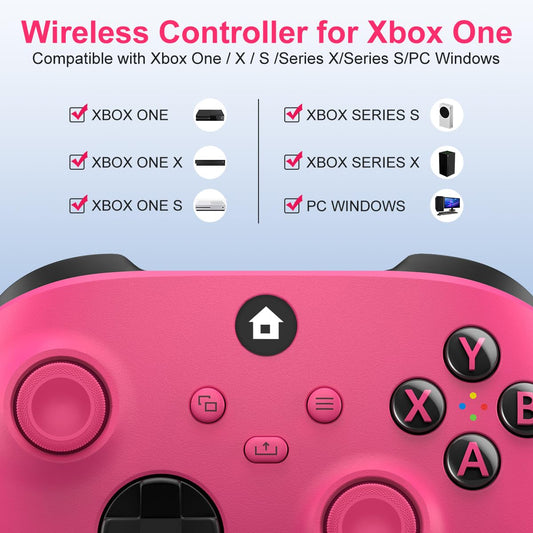 MOLICUI Xbox Wireless Gaming Controller for Xbox One & Series X|S - Pink