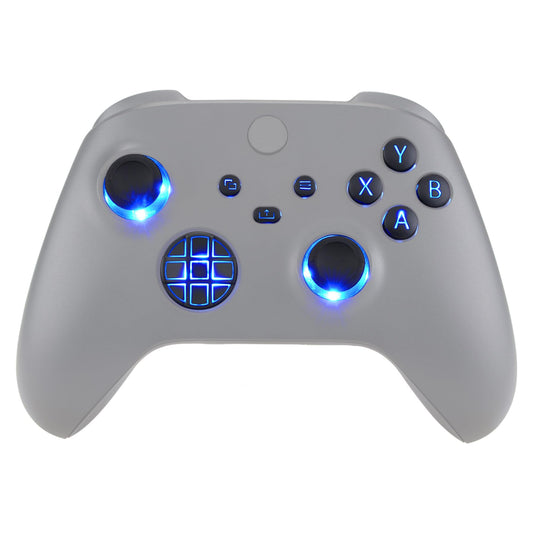 eXtremeRate Multi-Colors Luminated D-pad Thumbsticks Start Back Sync ABXY Buttons for Xbox Series X/S Controller  Black Classical Symbols Buttons DTF V2 LED Kit for Xbox Core Controller Model 1914