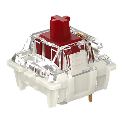 DRAOZA Gateron Pro 2.0 Switch 3-Pin Mechanical Keyboard - 36pcs RGB Yellow Red Brown, Red 2.0