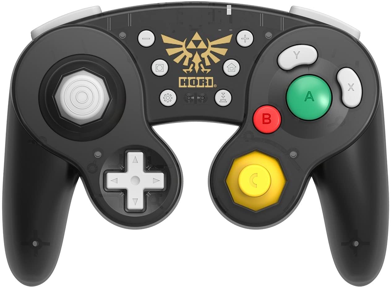 HORI Nintendo Switch Wireless Battle Pad Controller - Gamecube Style, Black, Model NSW-274U