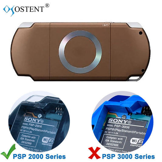 OSTENT PSP 2000 Full Housing Shell Case Replacement Parts - Brown, Model 012907