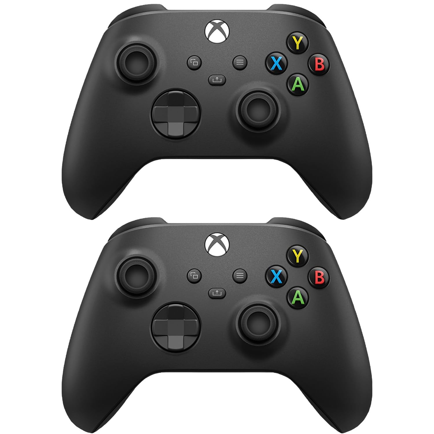 Microsoft Xbox Core Wireless Controller 2-Pack Bundle - Carbon Black - Xbox Series X|S  Xbox One  and Windows Devices