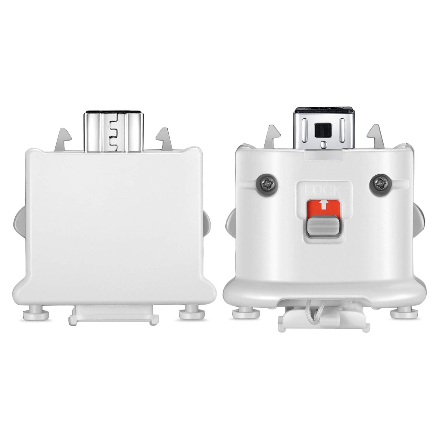 NC Motion Plus Adapter Replacement for Wii Motion Plus Adapter-Sensor Accelerator and Nintendo Remote Controller Compatible (White 2 Pieces/Set)