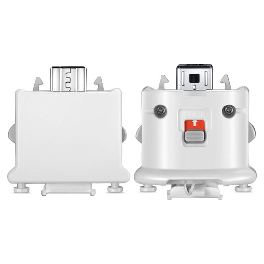 NC Motion Plus Adapter Replacement for Wii Motion Plus Adapter-Sensor Accelerator and Nintendo Remote Controller Compatible (White 2 Pieces/Set)