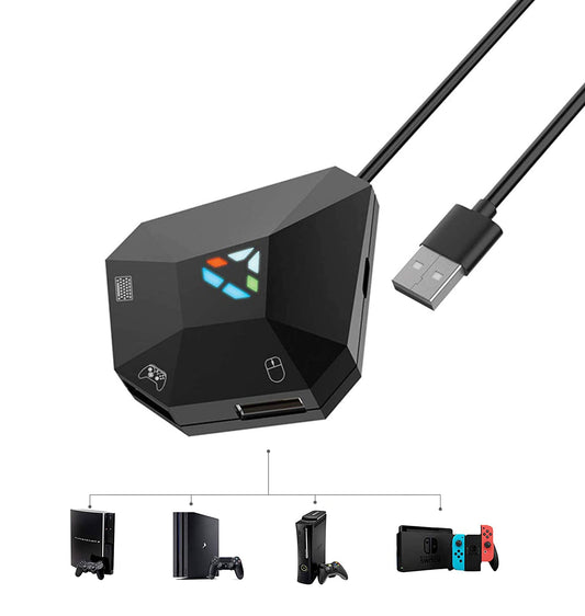 Dobe NS-Switch PS4 PS3 Game Keyboard and Mouse Adapter for PS4, PS3, Xbox one, N-Switch, Host Series Converter(Original Handle G