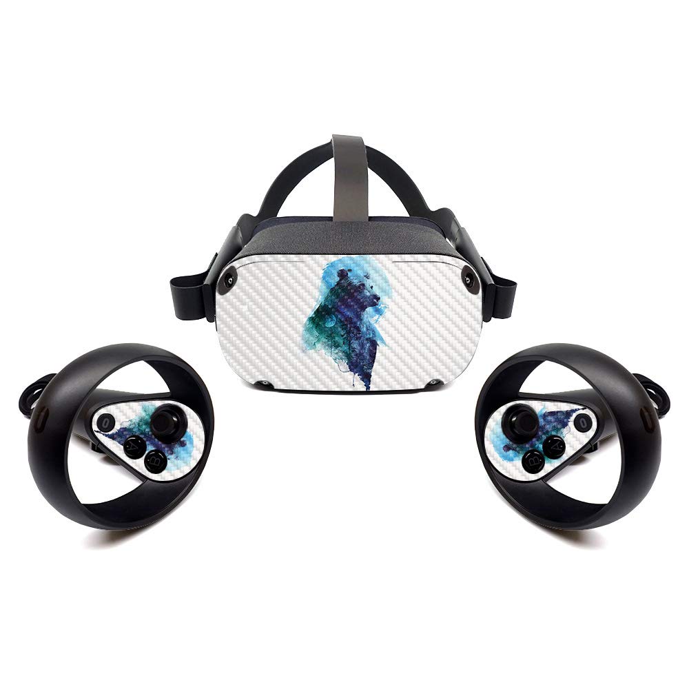 MightySkins Carbon Fiber Skin for Oculus Quest - Spirit Bear | Protective  Durable Textured Carbon Fiber Finish | Easy to Apply  Remove  and Change Styles | Made in The USA