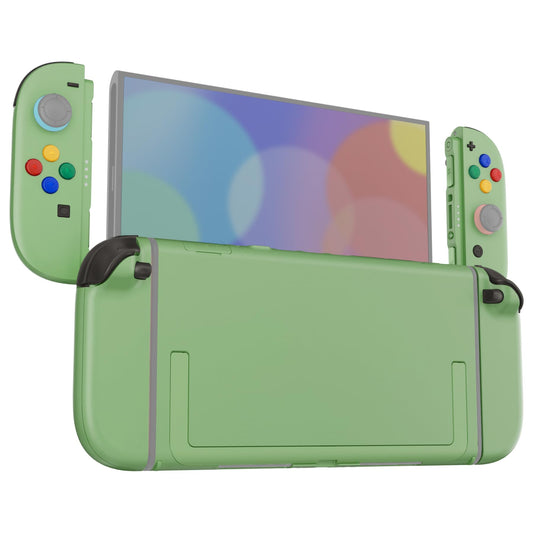eXtremeRate DIY Replacement Shell Buttons for Nintendo Switch 2  Custom Full Set Rear Back Plate Controller Housing with Button for Switch 2 Handheld Console & Joycon 2 - Deluxe Version - Matcha Green