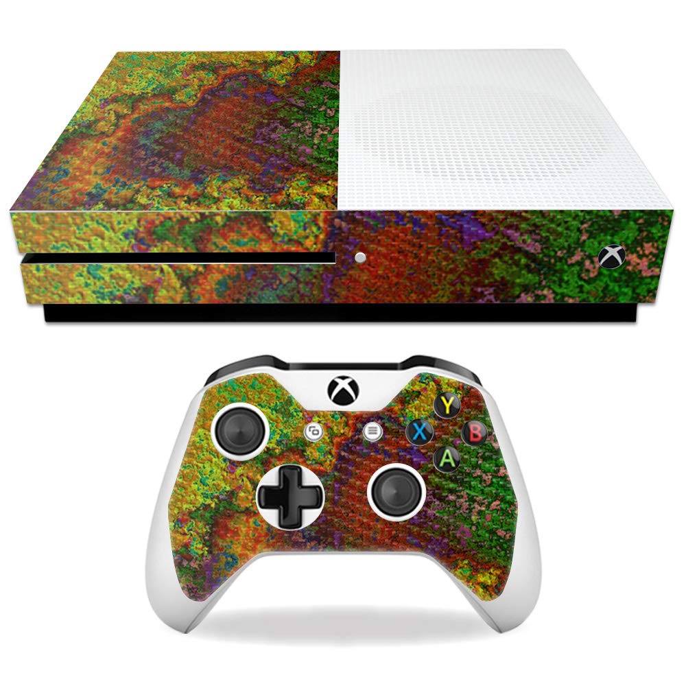 MightySkins Carbon Fiber Skin for Microsoft Xbox One S - Rust | Protective  Durable Textured Carbon Fiber Finish | Easy to Apply  Remove  and Change Styles | Made in The USA