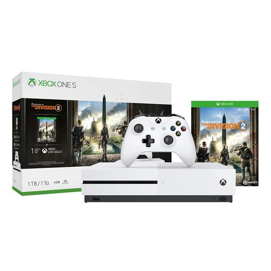 Xbox One S 1TB Console - Tom Clancys The Division 2 Bundle (Discontinued) (Renewed)
