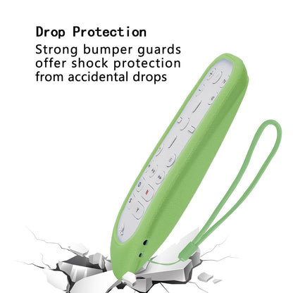 CHUNGHOP Silicone Remote Case for PS5 Media Remote - Shockproof, Washable, Glow in Dark Green