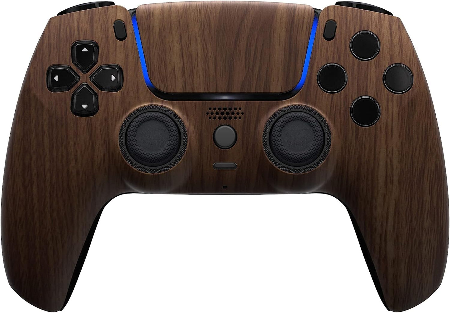 Custom Controllerzz Wireless Controller Compatible with PS5 - Multiple Designs Available (PS5 Wood)