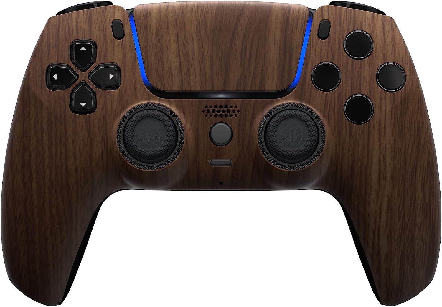 Custom Controllerzz Wireless Controller Compatible with PS5 - Multiple Designs Available (PS5 Wood)
