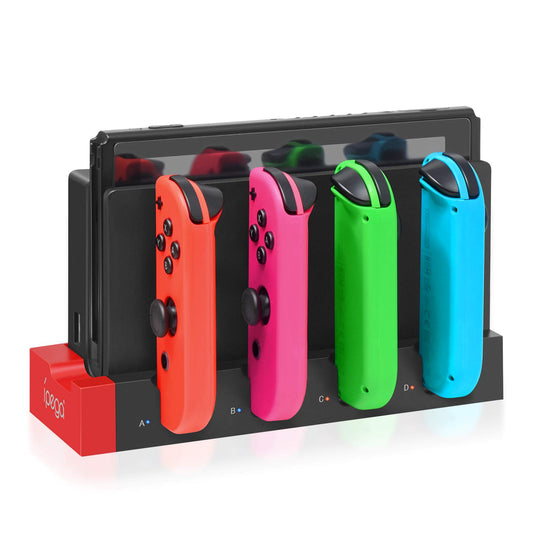 Charging Dock Station for Joycon Nintendo Switch & OLED - Charges Up To 4 Controllers  Compatible with Switch and Switch OLED Model