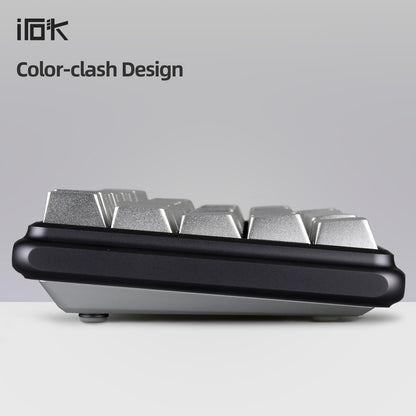 IROK CD67 RGB 60% Mechanical Gaming Keyboard - Hot-Swappable Red Switches, Wired, Full Metal Enclosure, Silver