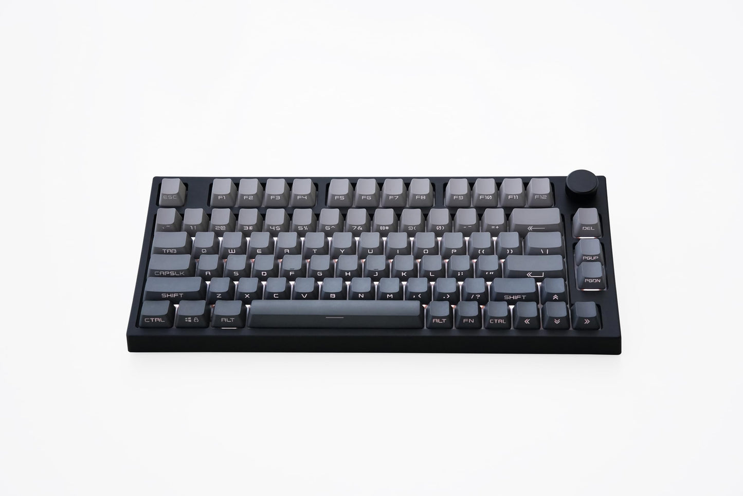 Keydous NJ80-AP Wireless Mechanical Keyboard, 75% Hot Swappable, RGB, PBT Keycap, Steel Plate, BOX Coffee Ice Cream Pro Color