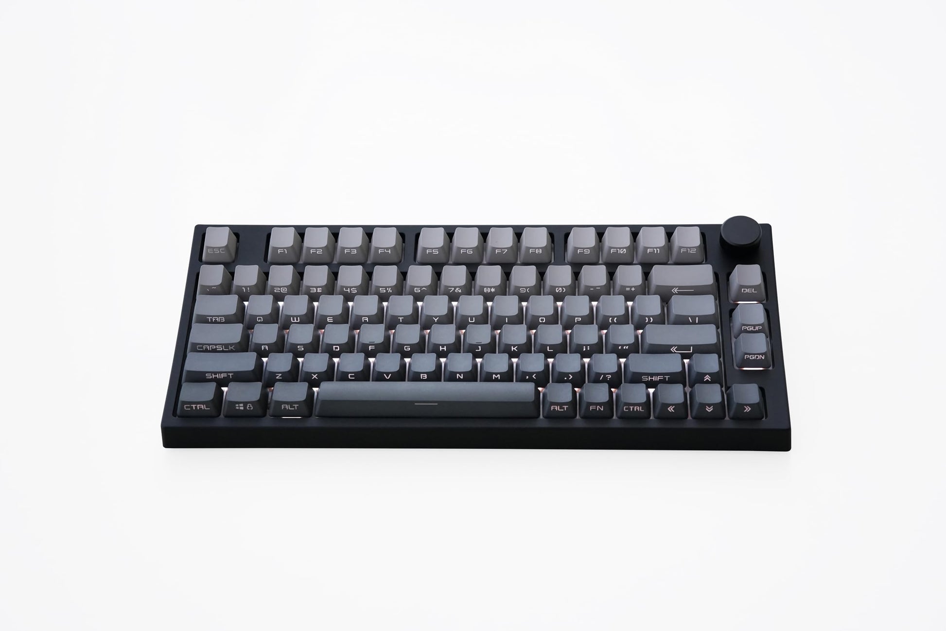 Keydous NJ80-AP Wireless Mechanical Keyboard, 75% Hot Swappable, RGB, PBT Keycap, Steel Plate, BOX Coffee Ice Cream Pro Color