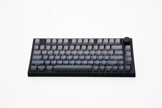 Keydous NJ80-AP Wireless Mechanical Keyboard, 75% Hot Swappable, RGB, PBT Keycap, Steel Plate, BOX Coffee Ice Cream Pro Color