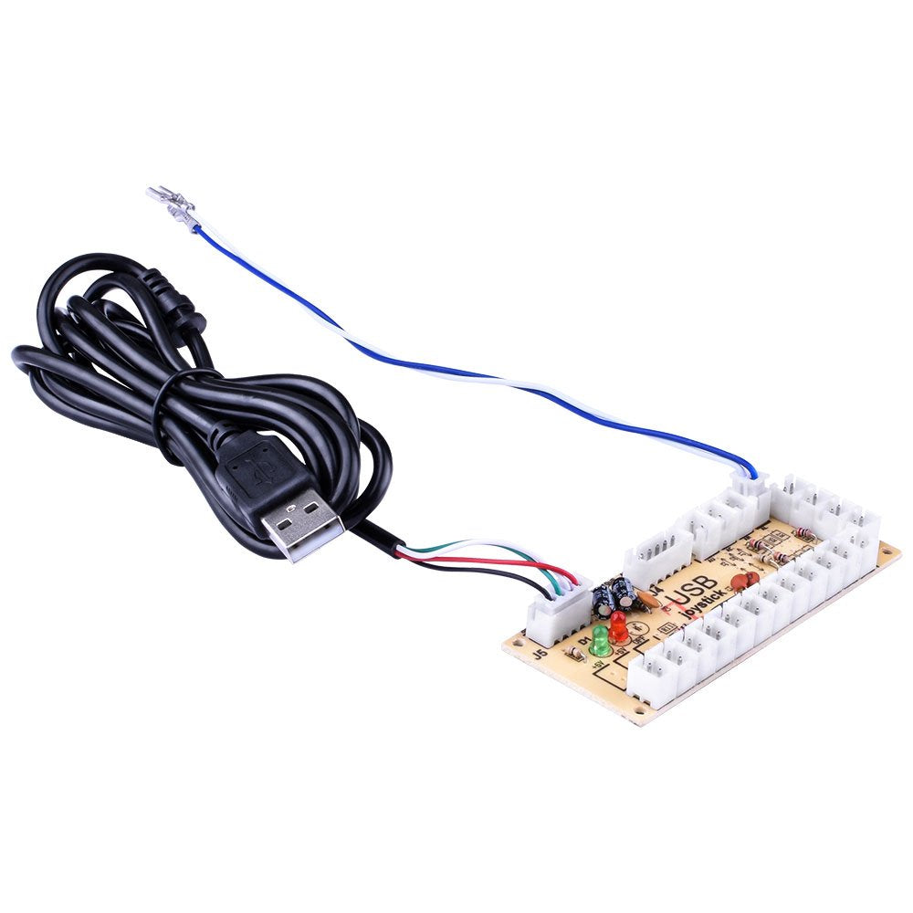 Quimat USB Arcade Encoder QR05 - Zero Delay Joystick for Mame Jamma Fighting Games - Blue-1