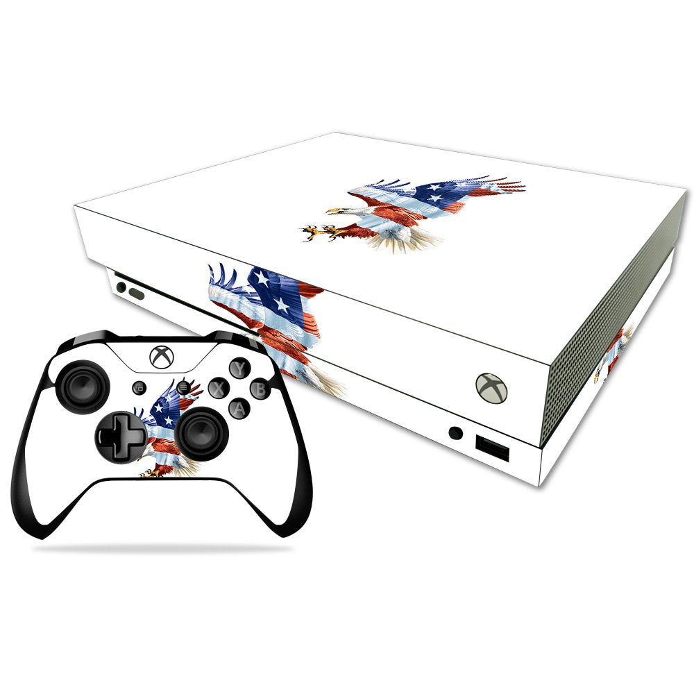 MIGHTY SKINS Xbox One X Skin - American Eagle Vinyl Decal Wrap, Durable & Unique, Easy to Apply/Remove, Model: MIXBONXCMB