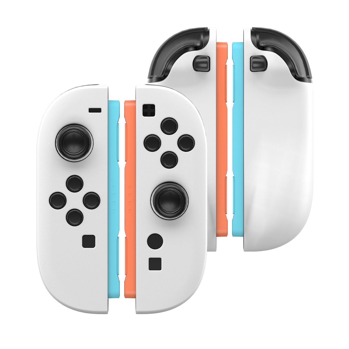 RDFJ Silicone Case Compatible with Nintendo Switch 2 Joycon Controller Anti-Slip (White)
