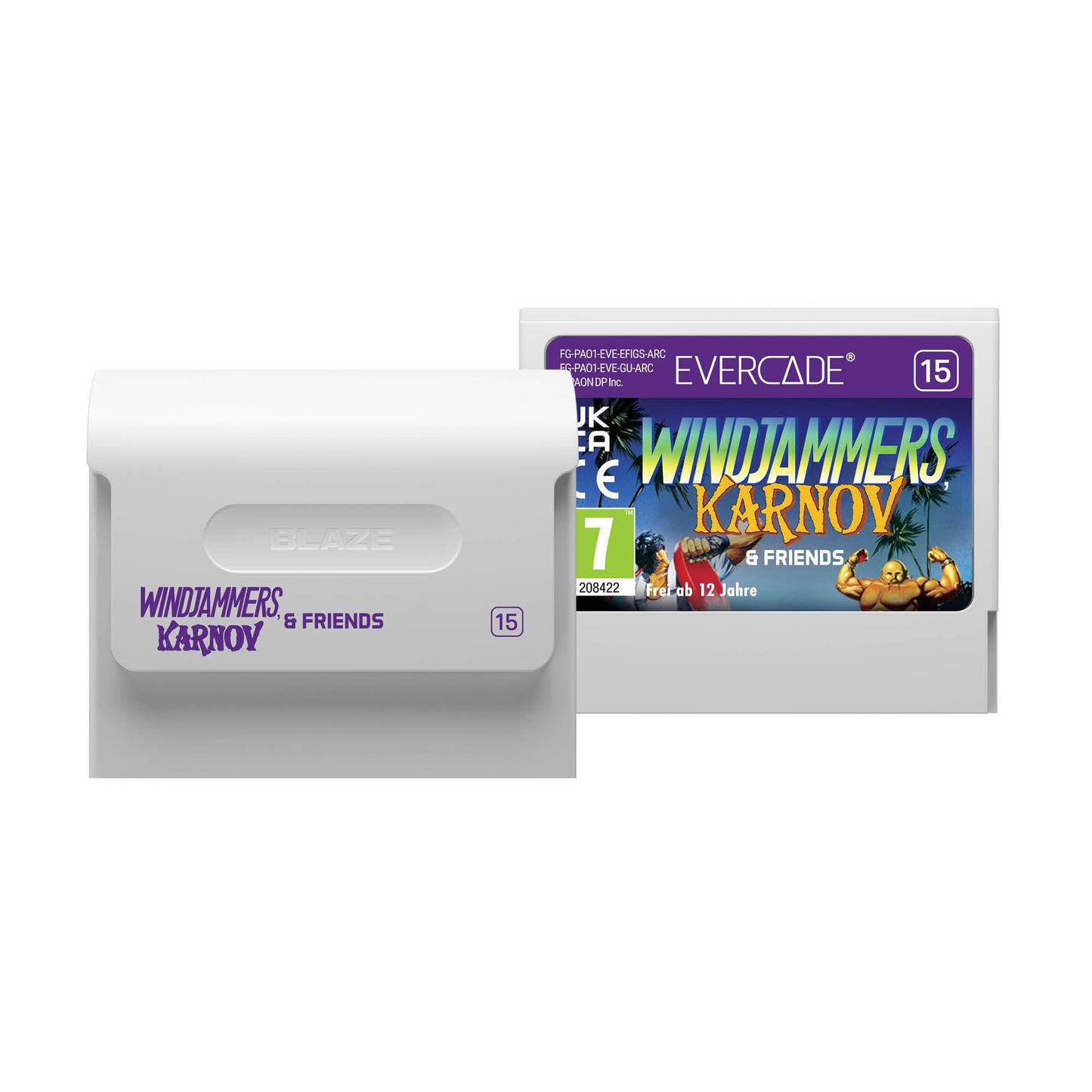 Blaze Entertainment Evercade Cartridge - Windjammers, Karnov & Friends - Small Size