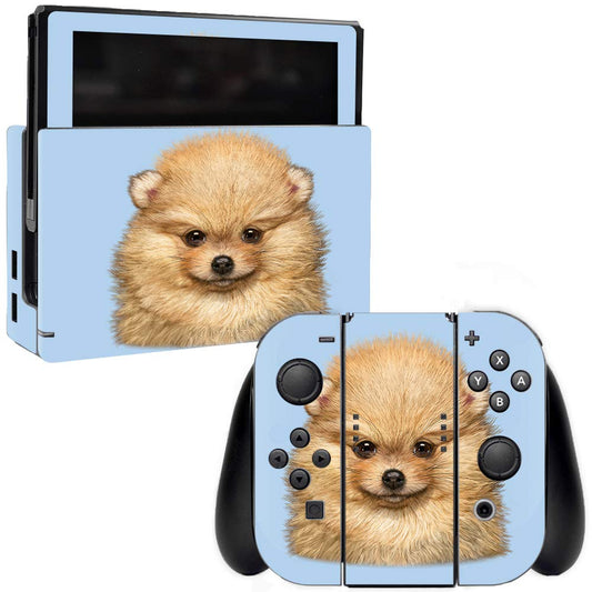 MIGHTY SKINS Nintendo Switch Skin - Pomeranian Portrait, Durable Vinyl Decal Cover, Easy to Apply, Made in USA