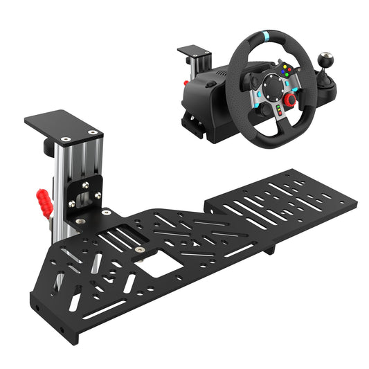 EG STARTS 1 Set Desk Mount for Sim Racing Wheel Stand Simulator Cockpit Wheel Stand Racing Steering Shifter Mount fit for Logitech G25 G27 G29 G920 G923 Thrustmaster T248 T300 T-GT TS-PC T500 T818