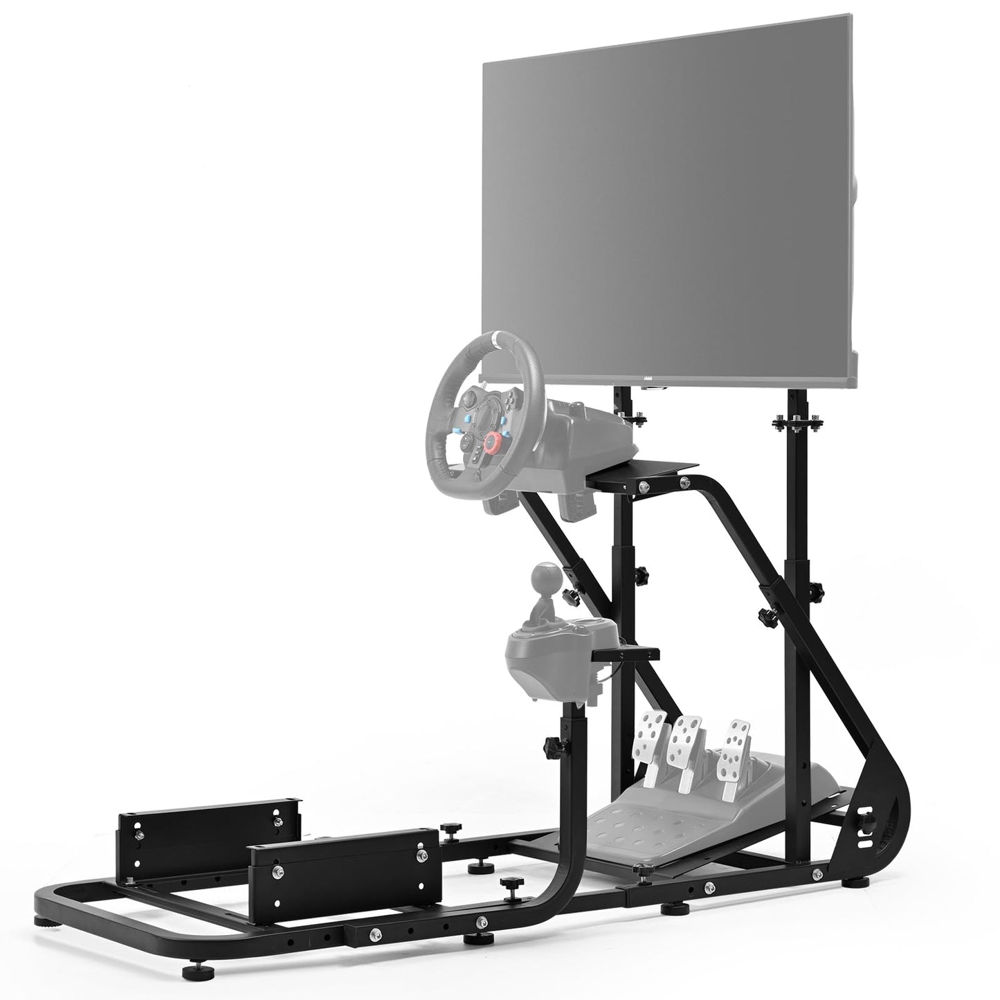 Dardoo G923 Racing Simulator Cockpit with Monitor Mount Fit for Logitech G29 G920, for Thrustmaster T80 T150, for PS4,for PC, Ad