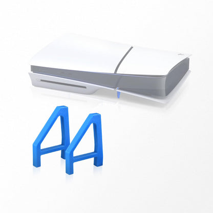 XBERSTAR PS5 Slim Stand - Cooling Feet & Horizontal Placement Bracket, 6x5x2cm, Blue