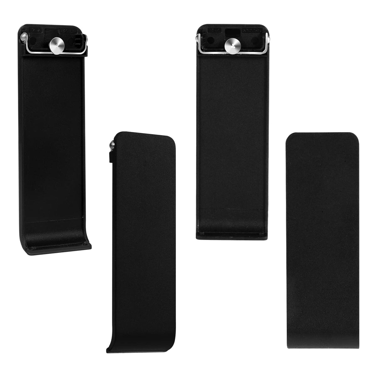 4pcs Nintendo Switch Back Stand Replacement Kickstand Shell Holder - Compatible with Switch Console (Black)