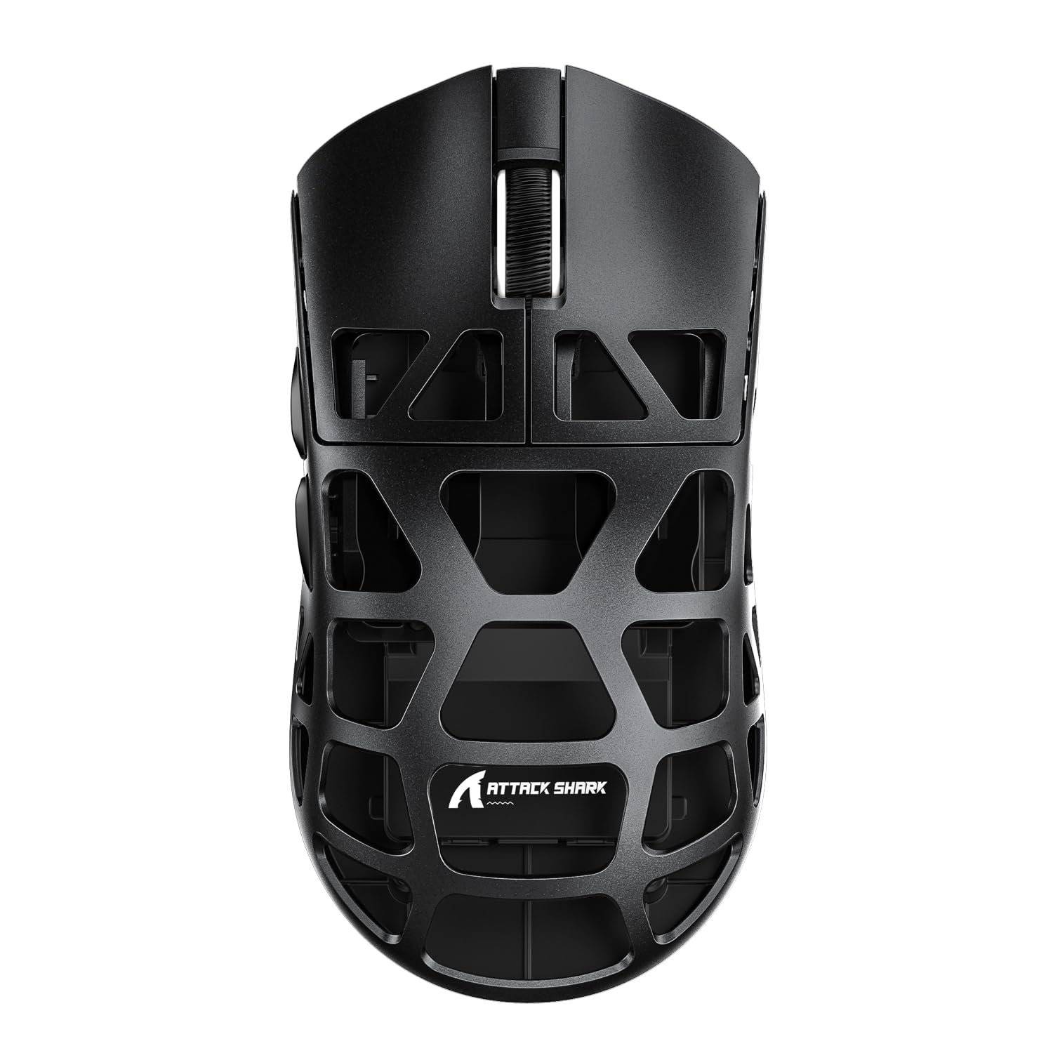 ATTACK shark design R3 46g Superlight Magnesium Alloy Wireless Gaming Mouse  BT/2.4Ghz/Wired Computer Mouse  8000Hz Wireless Polling Rate  PAW3395 26K DPI Optical Sensor Programmable Mice for Win/Mac(Black)