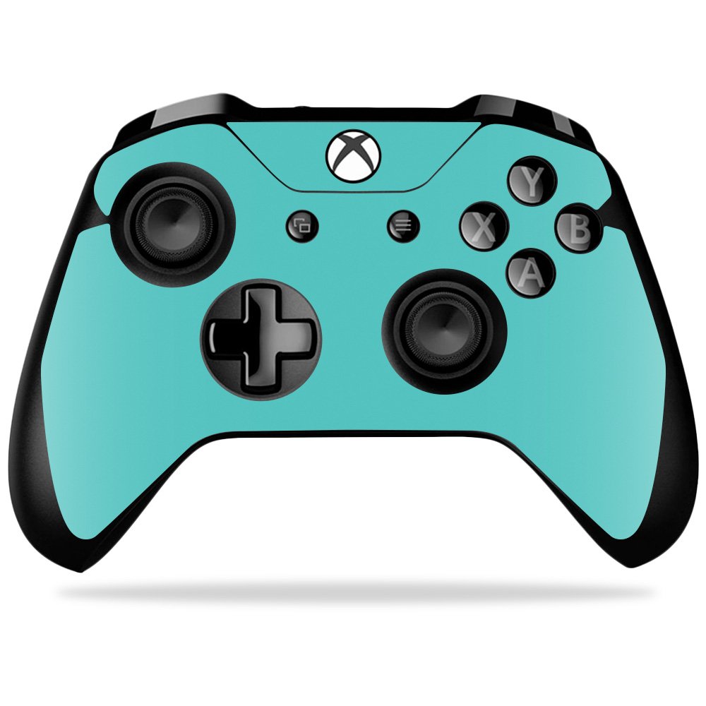 MIGHTY SKINS Xbox One X Controller Skin - Solid Turquoise Vinyl Wrap - Durable & Easy to Apply - Made in The USA