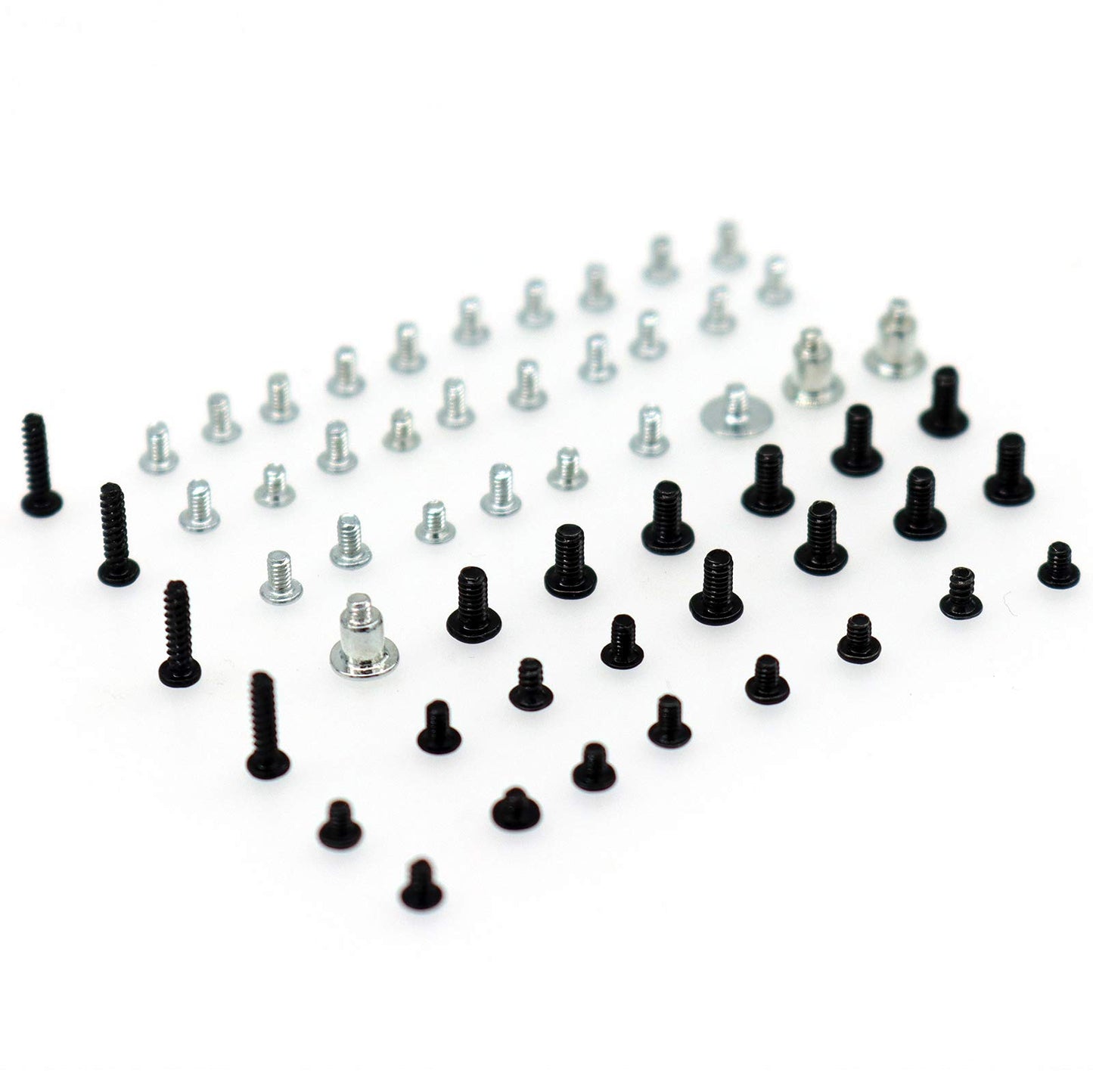 Deal4GO Philips Head Screw Set for Nintendo Switch - 51Screws, Alloy Steel, Black, Third Party Replacement Parts