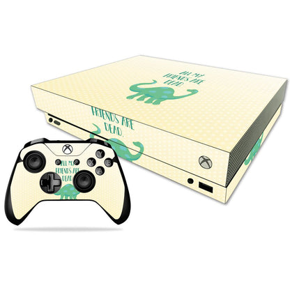 MIGHTY SKINS Xbox One X Skin - Durable Vinyl Decal, All My Friends Are Dead Design, Easy Apply/Remove, Made in USA