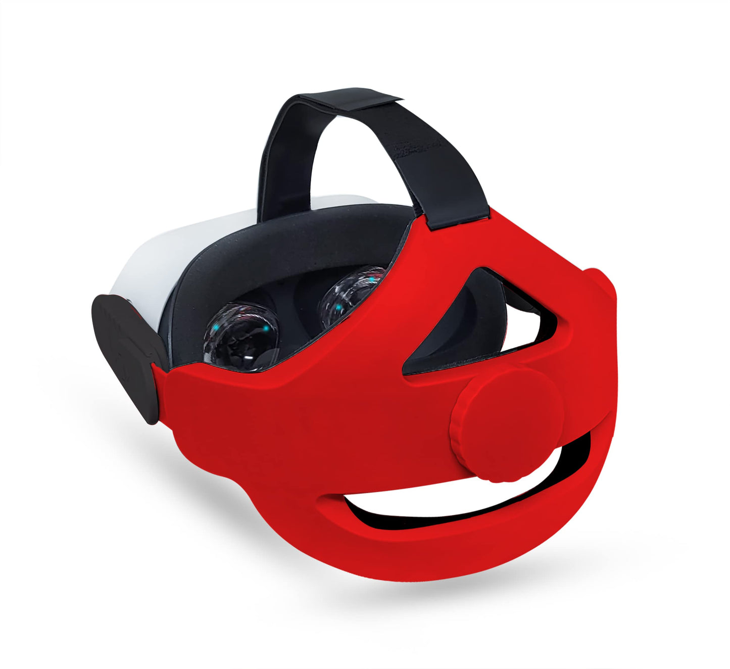 TNE Headband for Oculus Quest 2/Meta Quest 3 Headset Virtual Reality VR | Replacement Accessories for Quest 2/3 Elite Head Strap Reduce Head Pressure  Enhanced Support  Large Cushion (Red)