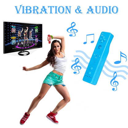 Tevodo Wii Remote Controller - 2 Pack Wireless Gamepad, Compatible with Wii/Wii U, Blue & Pink