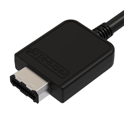 Retro-Bit Retro Prism Component Cable for Gamecube - Black, Model RET00288